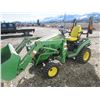 Image 4 : John Deere Model 1025 R 4WD Diesel Tractor- Hydrostatic- John Deere H120 Loader- 24 HP- 83 Hours- Hi