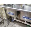 Image 7 : Advance Tabco Stainless Steel 3-Basin Sink 60"x25"x37"