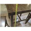 Image 7 : Wooden Table 30"x25"x30"H w/ 2 Matching Stools 16"x12"x17"H
