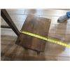 Image 9 : Wooden Table 30"x25"x30"H w/ 2 Matching Stools 16"x12"x17"H