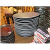 Image 8 : Multiple Serving Dishes: Black Plates, Sprout Iron-Casting Steak Plates, Wooden Trays, etc