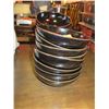 Image 2 : Multiple Katsu Don Black & Red Bowls 8"Dia