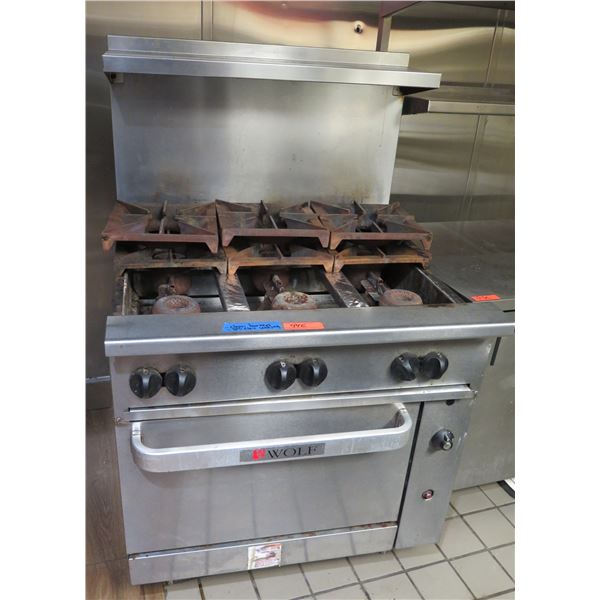 Imperial 6-Burner Gas Range & Oven 36"x29"x36"H