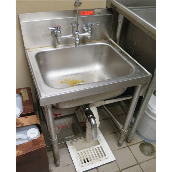 Advance Tabco Single Basin Sink w/ Backsplash