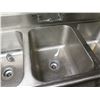 Image 3 : Advance Tabco Stainless Steel 3-Basin Sink 60"x25"x37"