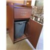 Image 2 : Waste Receptacle w/ Backsplash Top & Front Door 22"x22"x46"H