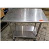 Image 1 : Rolling Metal Work Table w/ Undershelf 23"x36"x36"H