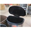 Image 2 : Qty 4 Brown Waste Receptacles & Metal Can w/ Lid & Foot Pedal