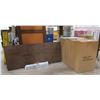 Image 1 : Wooden Table (Unassembled) 75"x31" w/ 3 Boxes Dining Chairs