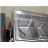 Image 2 : Advance Tabco Stainless Steel 3-Basin Sink 60"x25"x37"