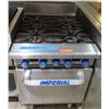 Image 1 : Imperial 4-Burner Gas Range & Oven 24"x30"x36"H