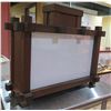 Image 1 : Black Framed Illuminated Display Sign Hanger 30"x24"