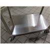 Image 2 : Rolling Metal Work Table w/ Undershelf 23"x36"x36"H (Wheels need repair)