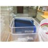Image 8 : Multiple Clear Prep Table Containers (Some w/ lids)