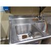 Image 2 : Advance Tabco Stainless Steel 3-Basin Sink 60"x25"x37"