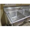 Image 2 : Advance Tabco Stainless Steel 3-Basin Sink 60"x25"x37"