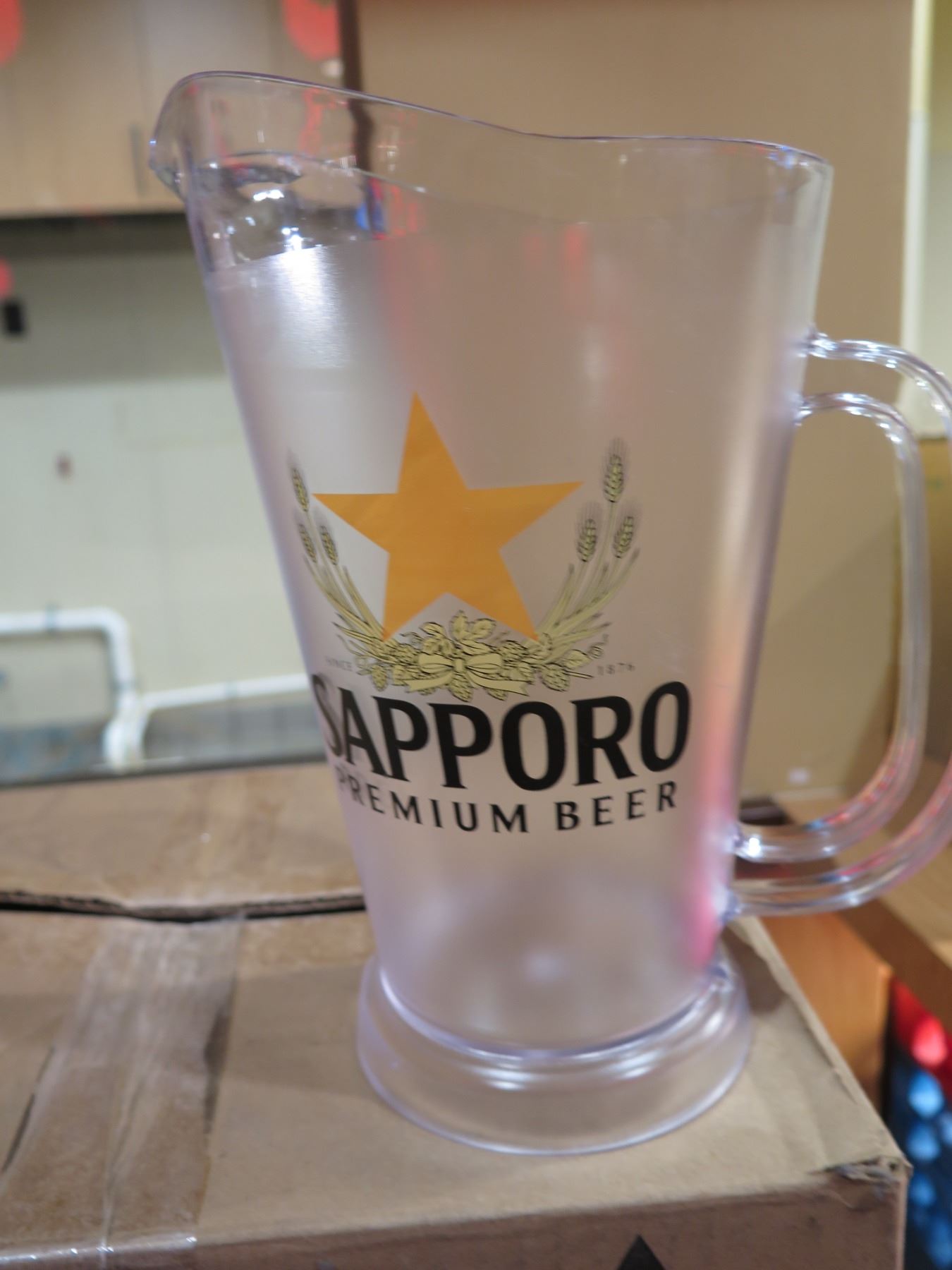 Multiple Boxes Miller Lite, Sapporo & Kirin Ichiban Pitchers ...