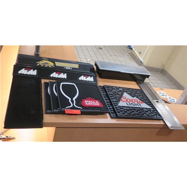 Multiple Bar Mats: Stella Artois, Coors Light, Asahi, Kirin Ichiban, etc