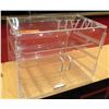 Image 1 : Clear 2-Door Display Case 20"x17"x16"H