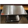 Image 1 : Rolling Metal Work Table w/ Undershelf 23"x36"x34"H