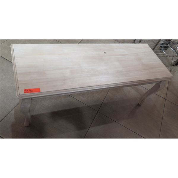 Wooden Table w/ Cabriole Legs & Drawer 48"x18"x18"H