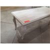 Image 2 : Wooden Table w/ Cabriole Legs & Drawer 48"x18"x18"H