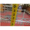 Image 8 : Rolling 3-Tier Metal Mesh Cart 33"x18"x33"H