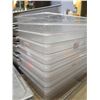 Image 2 : Multiple Metal & Clear Prep Table Containers (Some w/ lids)