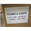 Image 3 : Qty 5 Boxes 312-230PP Thermal Rolls