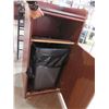 Image 2 : Waste Receptacle w/ Backsplash Top & Front Door 22"x22"x46"H