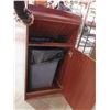 Image 2 : Waste Receptacle w/ Backsplash Top & Front Door 22"x22"x46"H