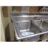 Image 2 : Advance Tabco Stainless Steel 3-Basin Sink 60"x25"x37"