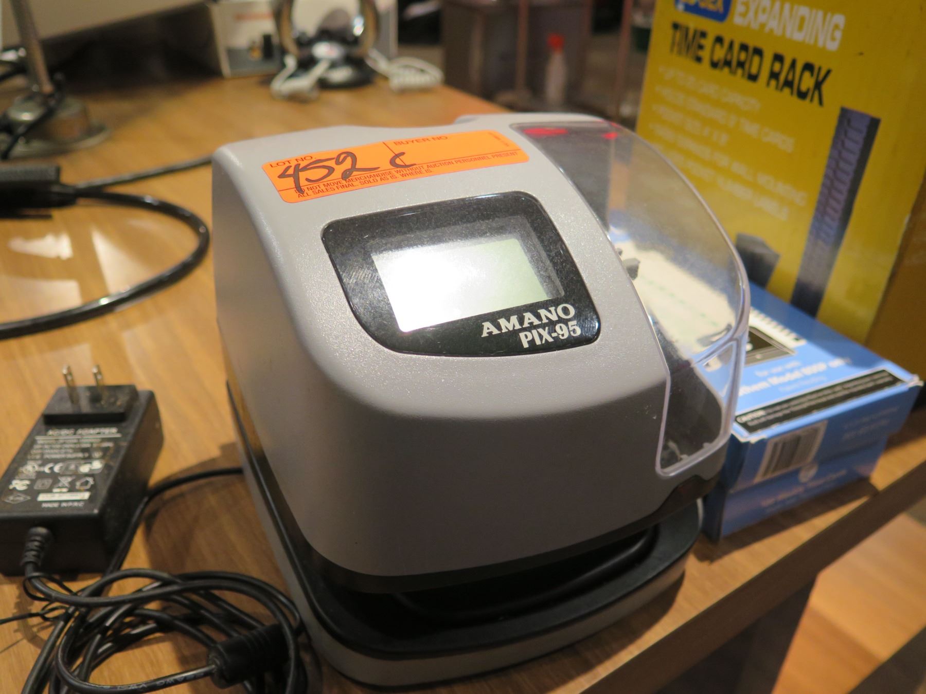 Amano Pix-95 Digital Time Clock & Box Time Cards