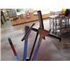 Image 4 : Multiple Mops, Brooms, Squeegees, etc in Plastic Waste Receptacles & Mop Bucket