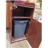 Image 2 : Waste Receptacle w/ Backsplash Top & Front Door 22"x22"x46"H