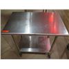 Image 1 : Rolling Metal Work Table w/ Undershelf 23"x36"x34"H