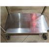 Image 2 : Rolling Metal Work Table w/ Undershelf 23"x36"x34"H