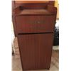 Image 1 : Waste Receptacle w/ Backsplash Top & Front Door 22"x22"x46"H