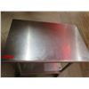 Image 2 : Rolling Metal Work Table w/ Undershelf 23"x36"x34"H
