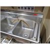 Image 2 : Advance Tabco Stainless Steel 3-Basin Sink 60"x25"x37"