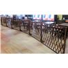 Image 1 : Wooden Lattice 8-Section Divider Fence - Each Section 60"x43"