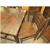 Image 2 : Wooden Table 30"x25"x30"H w/ 2 Matching Chairs