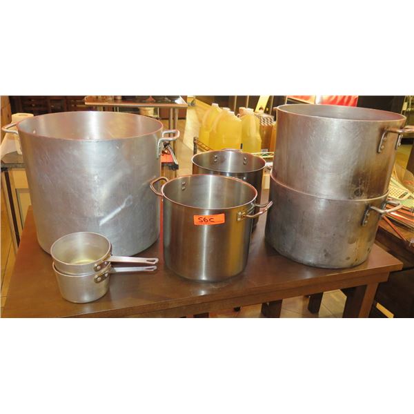 Multiple Metal Stock Pots, Misc Sizes (No Lids)