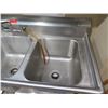 Image 2 : Advance Tabco Stainless Steel 3-Basin Sink 60"x25"x37"