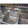 Image 3 : Advance Tabco Stainless Steel 3-Basin Sink 60"x25"x37"
