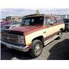 Image 1 : 87 CHEVROLET SUBURBAN SILVERADO 4X4 4DR EXMT.                         