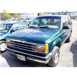 92 FORD EXPLORER XL 4X4 4DR EXMT.                                     