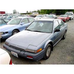 86 HONDA ACCORD 5SPD 4DR EXMT.                                        