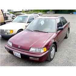 90 HONDA CIVIC EXMT.                                                  