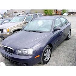 *01 HYUNDAI ELANTRA 4DR REBUILT TITLE 31,606 ACTUAL                   